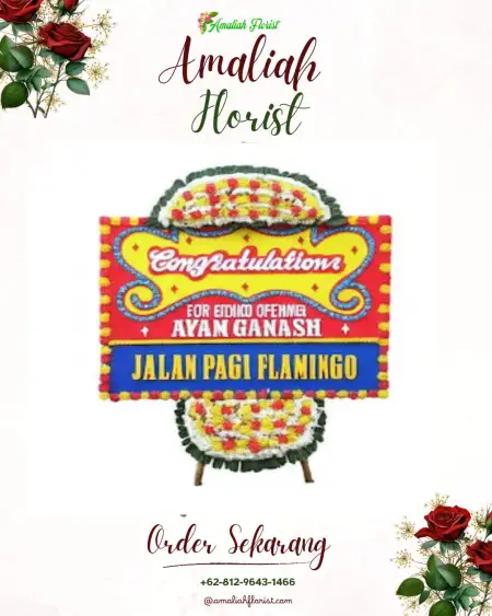 Sewa Papan Bunga Kras
